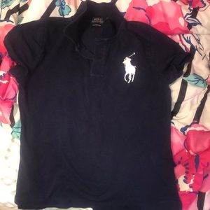 I have a navy blue polo shirt for sale women size